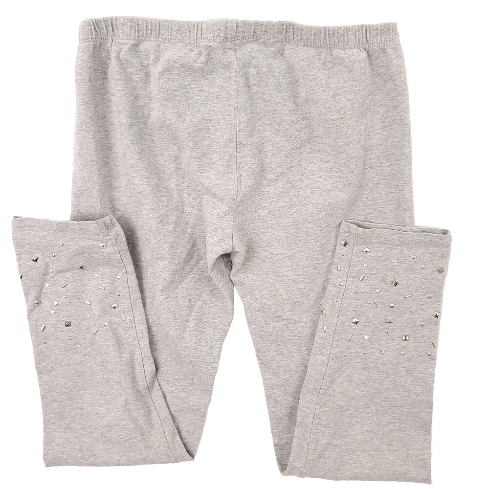 Studded Leggings Girls XL 14/16 Cotton Gray est 1989